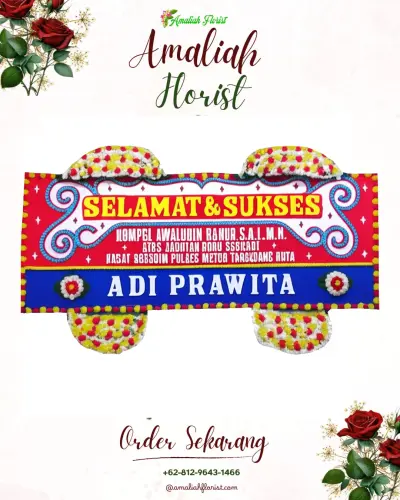 Karangan Bunga Ucapan Selamat di Sukamukti